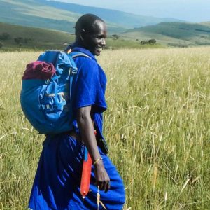 Lazaro with his new Lundhag's back pack. Thank´s Lundhag´s!